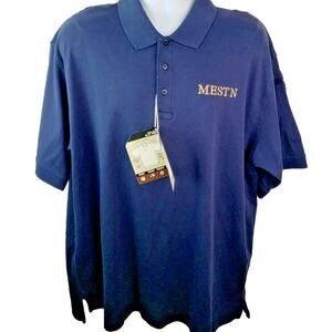 Official 5.11 Tactial Series Men's Polo Style Shirt MESTN on chest, Navy Size XL